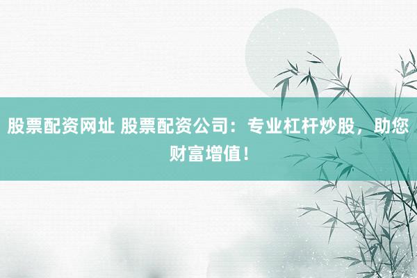 股票配资网址 股票配资公司：专业杠杆炒股，助您财富增值！
