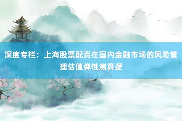 深度专栏：上海股票配资在国内金融市场的风险管理估值弹性测算逻